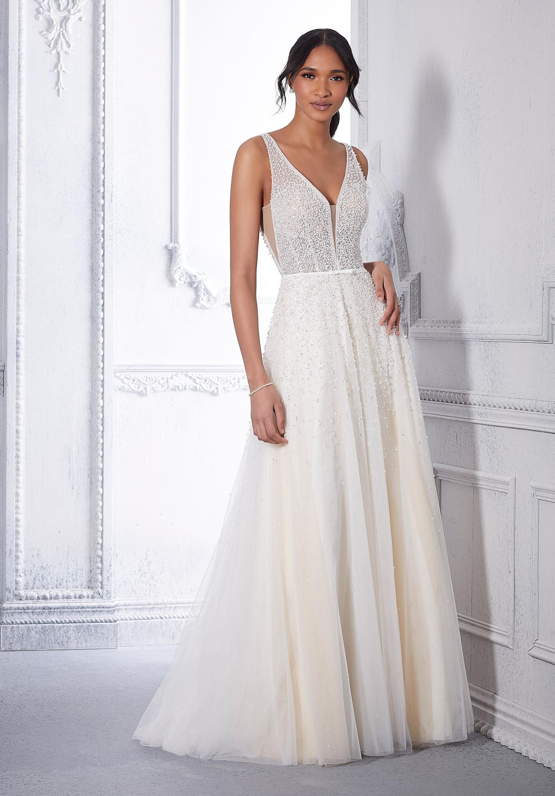 UK 10/12 Crystal by Morilee wedding dress