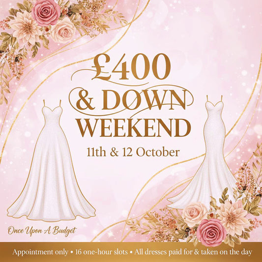 £400 & down sale - Saturday 2-3pm Consultation