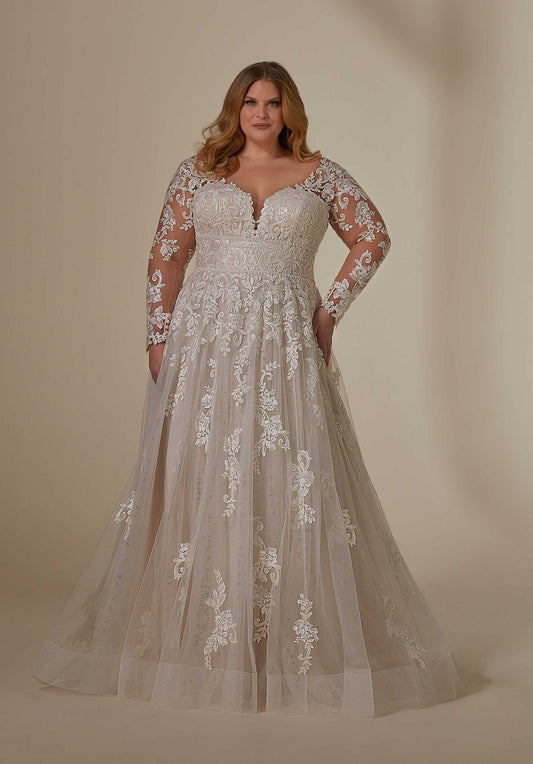 UK 18/20 Lenora (white) by Morilee